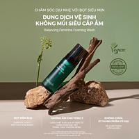 Bọt vệ sinh phụ nữ Saengak không mùi siêu cấp ẩm Balancing Feminine Foaming Wash 150ml